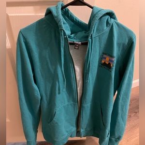 Patagonia Teal Zip-Up Hoodie